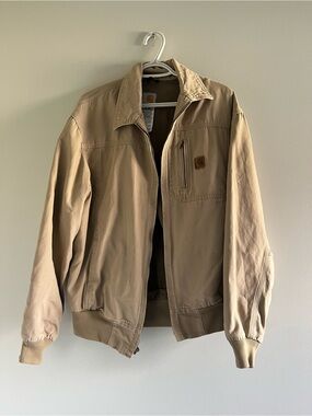 Carhartt Tan Work-Style Bomber Jacket
